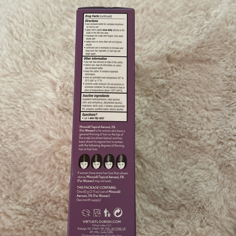 Virtue Flourish Hair Growth Treatment Set - Purple - Picture 3 of 6